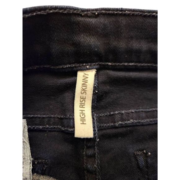 Rag & Bone women's Jeans High-Rise Skinny Black stretch denim size 25x29.5 - Picture 7 of 11